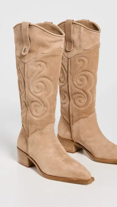 Larroudé Paloma Boots Peanut 9 | Thumbnail 6