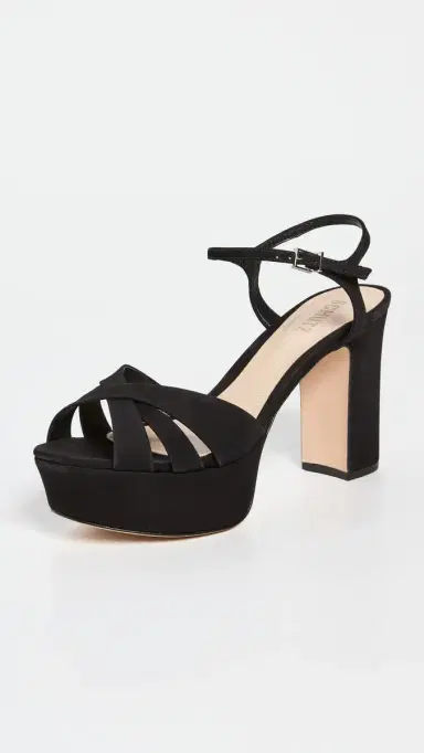 Schutz Keefa Platform Sandals Black 6 | Thumbnail 2