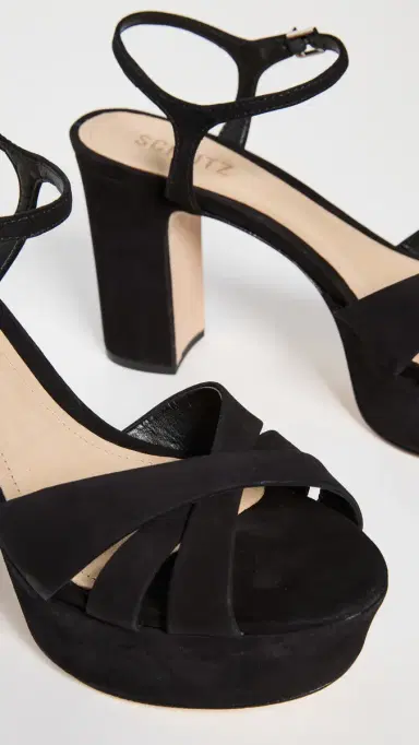 Schutz Keefa Platform Sandals Black 6 | Thumbnail 5