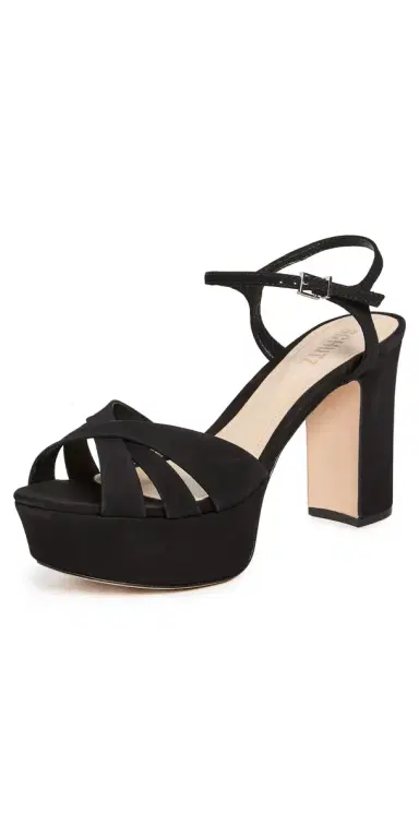 Schutz Keefa Platform Sandals Black 6 | Thumbnail 1