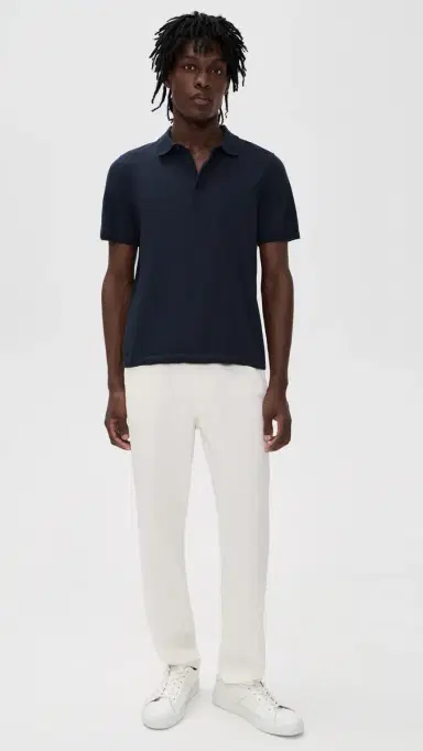 Reigning Champ Supima Knit Riviera Polo Navy | Thumbnail 5 Reigning Champ Supima Knit Riviera Polo Navy | Thumbnail 5