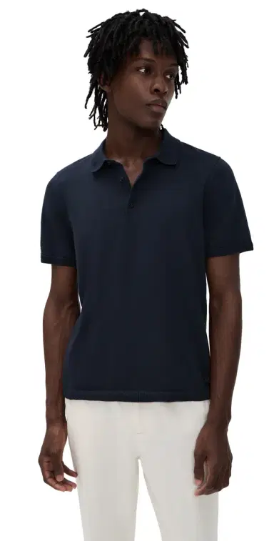 Reigning Champ Supima Knit Riviera Polo Navy | Thumbnail 1 Reigning Champ Supima Knit Riviera Polo Navy | Thumbnail 1