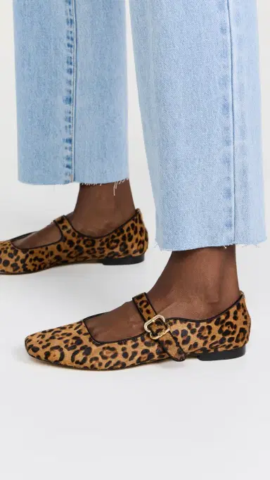Sam Edelman Michaela Leopard Ballet Flats Granada Tan | Thumbnail 3