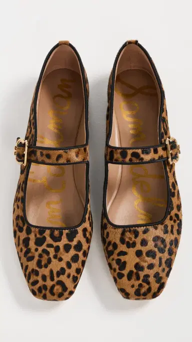 Sam Edelman Michaela Leopard Ballet Flats Granada Tan | Thumbnail 5