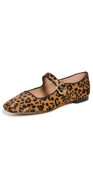 Sam Edelman Michaela Leopard Ballet Flats Granada Tan | Thumbnail 1
