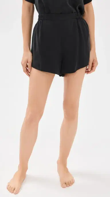 Lunya Washable Silk Tee Short Set Immersed Black | Thumbnail 5 Lunya Washable Silk Tee Short Set Immersed Black | Thumbnail 5
