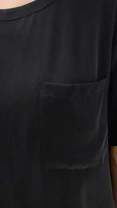Lunya Washable Silk Tee Short Set Immersed Black | Thumbnail 6 Lunya Washable Silk Tee Short Set Immersed Black | Thumbnail 6