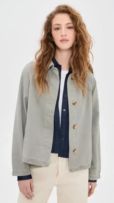 Marine Layer Crop Trench Coat Shadow L | Thumbnail 2