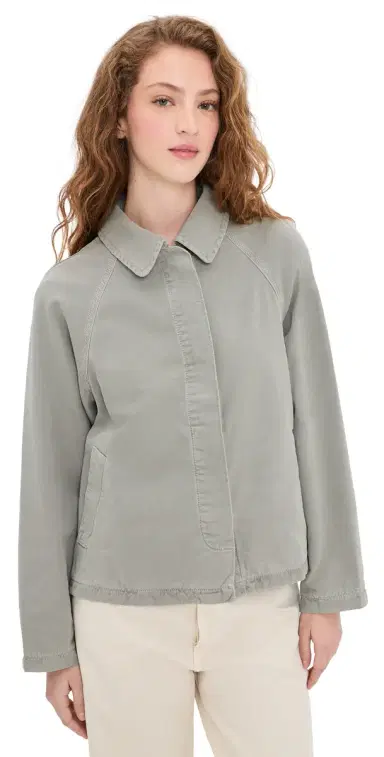 Marine Layer Crop Trench Coat Shadow L | Thumbnail 1