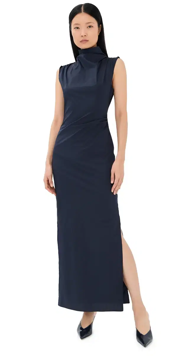Gathered Thoughts Dress Midnight