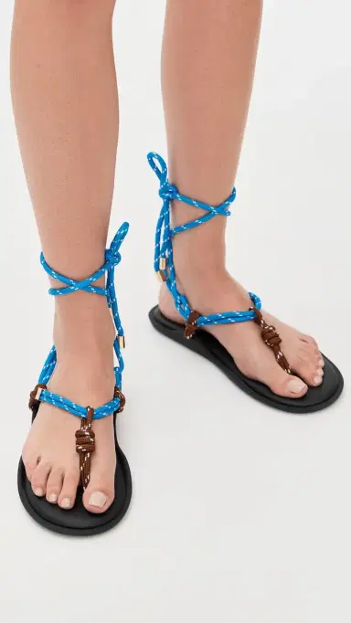 Flòwze Flo Twin Rope Sandals Brown/Sky Blue | Thumbnail 3