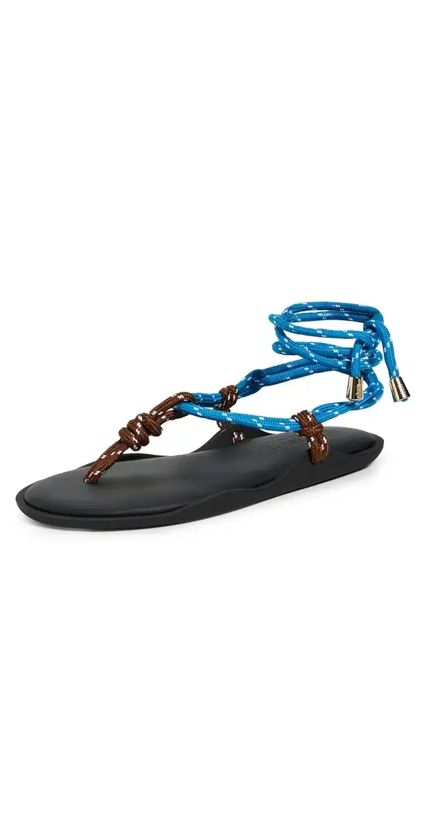 Flo Twin Rope Sandals Brown/Sky Blue