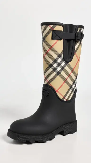 Burberry Rubber Marsh Stamp High Boots | Thumbnail 2