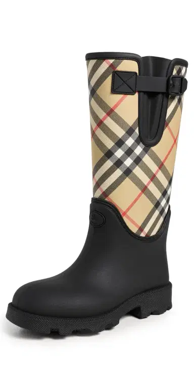 Burberry Rubber Marsh Stamp High Boots | Thumbnail 1