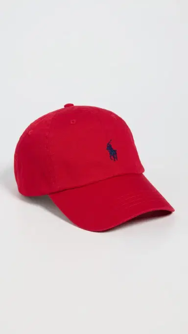 Polo Ralph Lauren Twill Classic Sport Cap Red One Size | Thumbnail 2