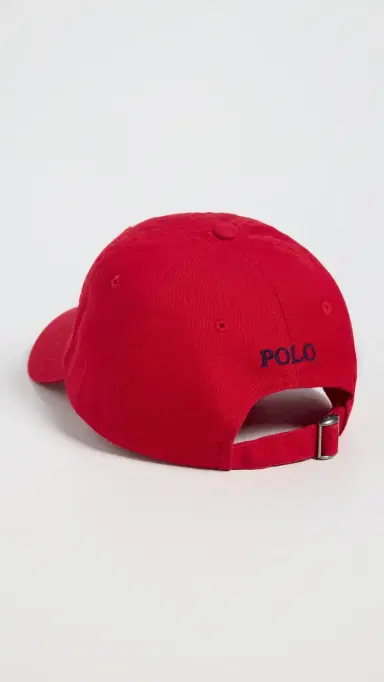 Polo Ralph Lauren Twill Classic Sport Cap Red One Size | Thumbnail 4