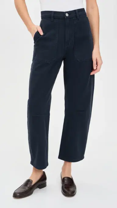 DL1961 Bilie Easy Barrel High Rise Pants Navy Marine 24 | Thumbnail 2