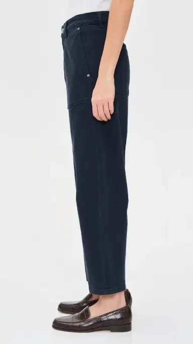 DL1961 Bilie Easy Barrel High Rise Pants Navy Marine 24 | Thumbnail 4