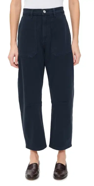 DL1961 Bilie Easy Barrel High Rise Pants Navy Marine 24 | Thumbnail 1