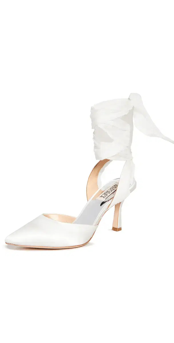 Badgley Mischka Blaze Pumps White Satin