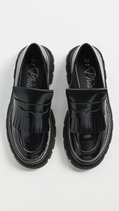 3.1 Phillip Lim Kate-Lug Sole Loafers W Tassels Black | Thumbnail 5
