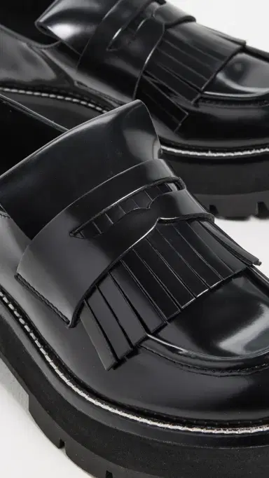3.1 Phillip Lim Kate-Lug Sole Loafers W Tassels Black | Thumbnail 6