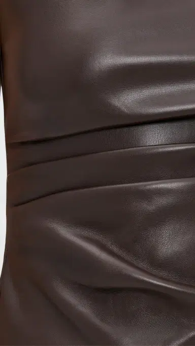 Joe's Jeans The Meg Vegan Leather Top Dark Chocolate | Thumbnail 6 Joe's Jeans The Meg Vegan Leather Top Dark Chocolate | Thumbnail 6