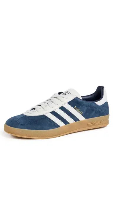 Adidas Gazelle Indoor Sneakers Night Indigo/Core White/Gum 3 9 | Thumbnail 1