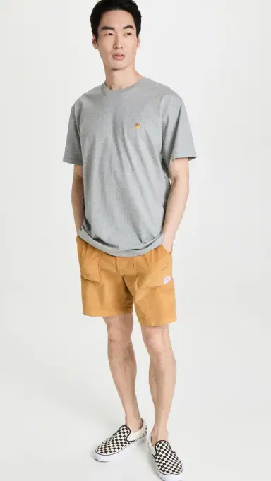 Carhartt WIP Short Sleeve Chase T-Shirt Grey Heather | Thumbnail 5 Carhartt WIP Short Sleeve Chase T-Shirt Grey Heather | Thumbnail 5