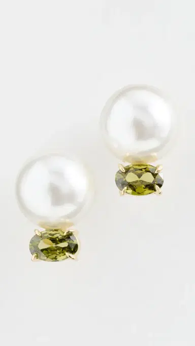 Shashi Perle Pridot Earrings | Thumbnail 2