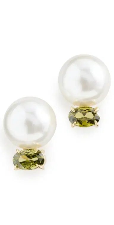 Shashi Perle Pridot Earrings | Thumbnail 1