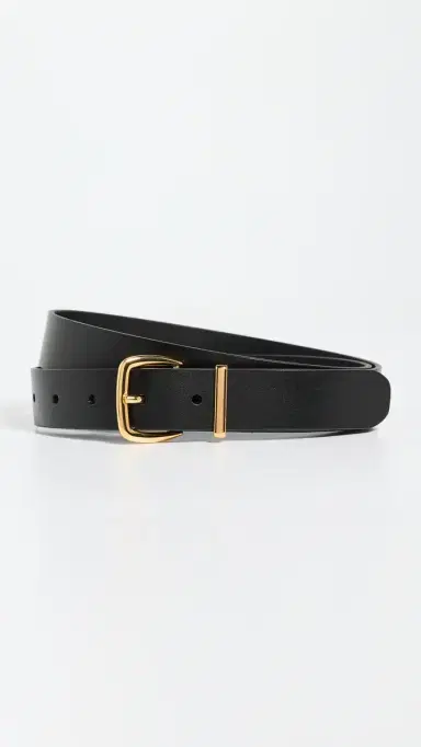 Madewell The Essential Leather Belt True Black L | Thumbnail 2