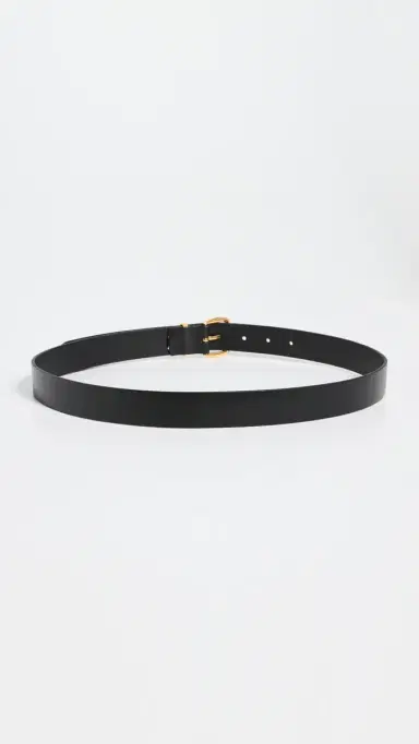 Madewell The Essential Leather Belt True Black L | Thumbnail 4