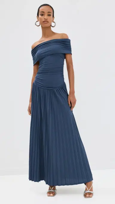 Lioness Field of Dreams Maxi Dress Navy | Thumbnail 2