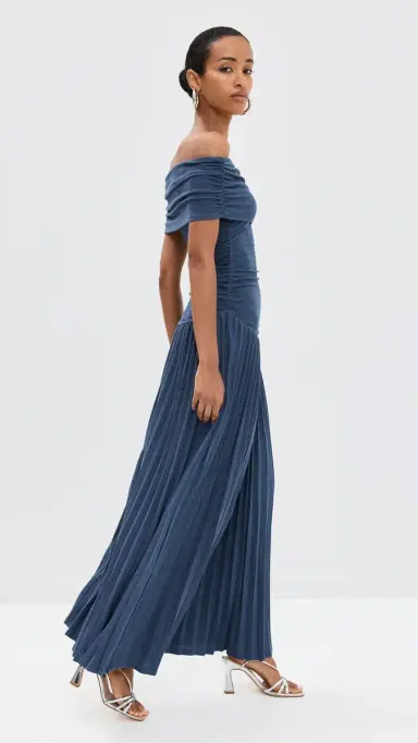 Lioness Field of Dreams Maxi Dress Navy | Thumbnail 4