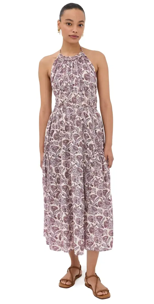 Ulla Johnson Anelise Halter Midi Dress Meadow