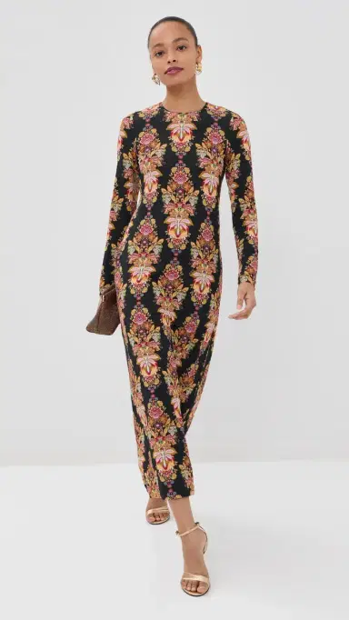 La DoubleJ Long Sleeve Swing Dress Cornucopia | Thumbnail 5