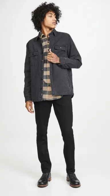 Frame L'Homme Slim Jeans Noir 29 | Thumbnail 5