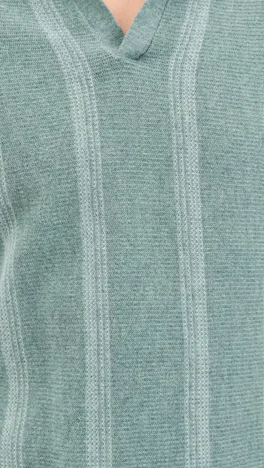 Marine Layer iam Sweater Polo Topaz Stripe | Thumbnail 6