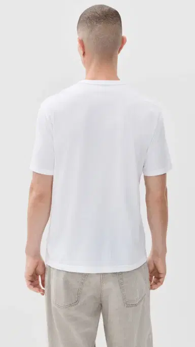 OFFICINE GÉNÉRALE Crew Neck Tee Optical White L | Thumbnail 3