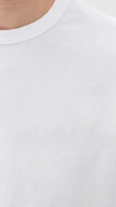 OFFICINE GÉNÉRALE Crew Neck Tee Optical White L | Thumbnail 6