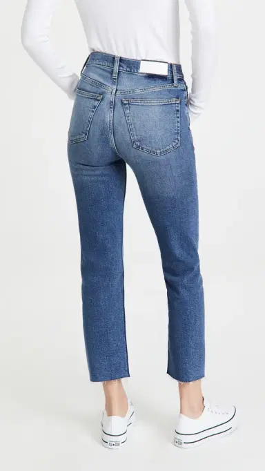RE/DONE High Rise Comfort Stretch Stove Pipe Jeans Mid 70s 28 | Thumbnail 3