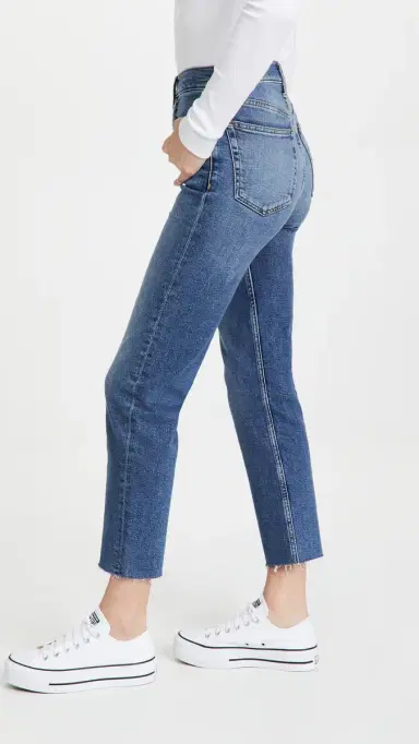 RE/DONE High Rise Comfort Stretch Stove Pipe Jeans Mid 70s 28 | Thumbnail 4