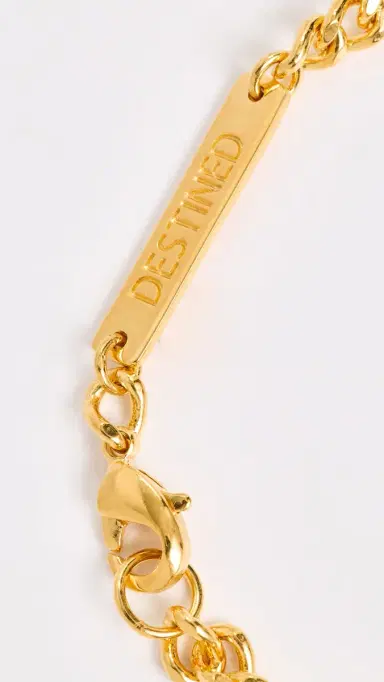 Gwen Beloti Destined Emerald Accent Gold Bracelet Gold One Size | Thumbnail 4 Gwen Beloti Destined Emerald Accent Gold Bracelet Gold One Size | Thumbnail 4