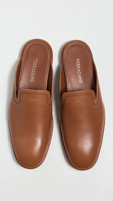Ferragamo Tampa Leather Slip Ons | Thumbnail 4