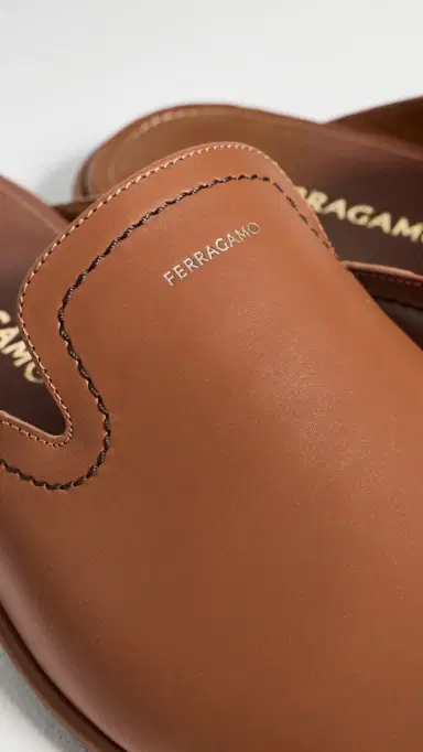 Ferragamo Tampa Leather Slip Ons | Thumbnail 5