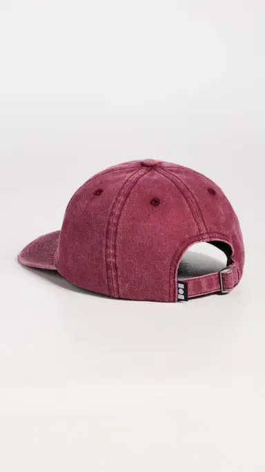 Nahmias Chenille Dad Cap Burgundy Cotton Silk One Size | Thumbnail 3 Nahmias Chenille Dad Cap Burgundy Cotton Silk One Size | Thumbnail 3