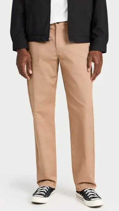 Naked & Famous Denim Straight Chino Beige Stretch Twill Trousers Beige 34 | Thumbnail 2 Naked & Famous Denim Straight Chino Beige Stretch Twill Trousers Beige 34 | Thumbnail 2
