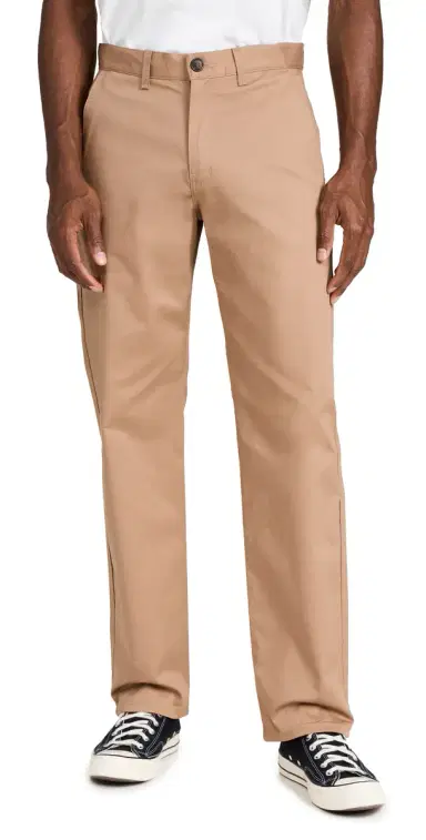Naked & Famous Denim Straight Chino Beige Stretch Twill Trousers Beige 34 | Thumbnail 1 Naked & Famous Denim Straight Chino Beige Stretch Twill Trousers Beige 34 | Thumbnail 1