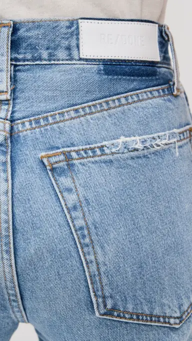 RE/DONE 90s High Rise Loose Jeans Worn Blue 27 | Thumbnail 6